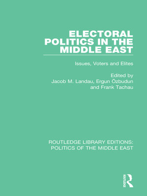 cover image of Electoral Politics in the Middle East